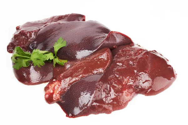 Fresh and raw liver — Stock Photo, Image