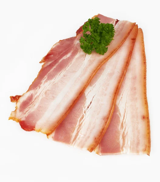 Bacon di maiale affettato — Foto Stock