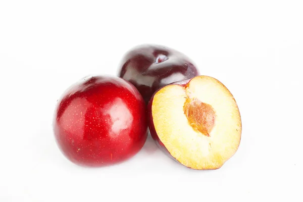 Violet plums: — Stock Photo, Image