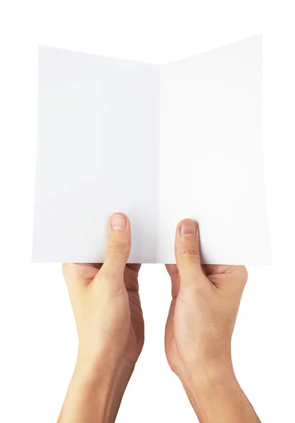 Hands with paper — Stock Photo, Image