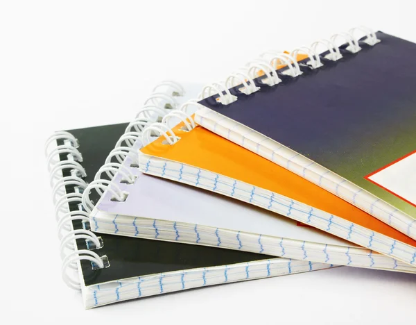 Stack of ring binder book — Stock Photo, Image