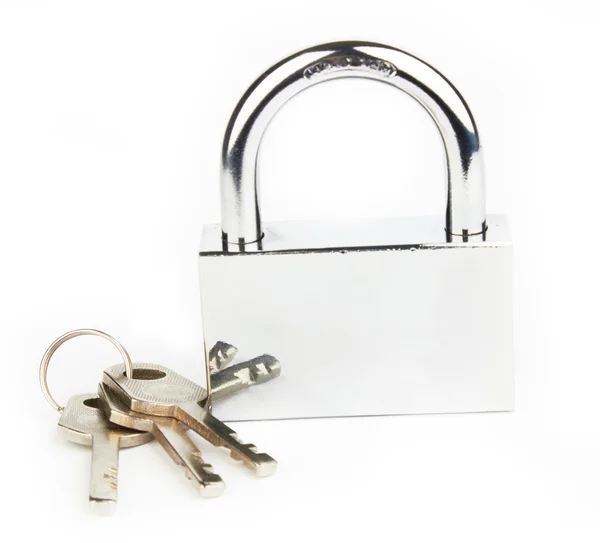 Padlock and keys — Stock Photo, Image