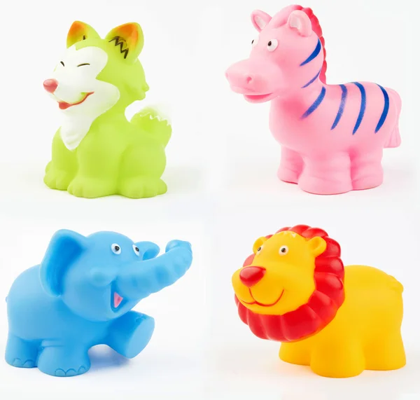 Пластиковые банные игрушки — стоковое фото