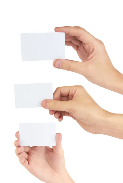 Card in a hand — Stock Photo, Image