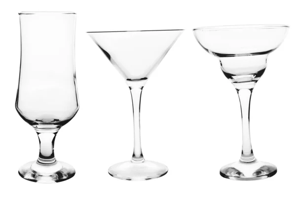 Collezione di bicchieri da cocktail — Foto Stock