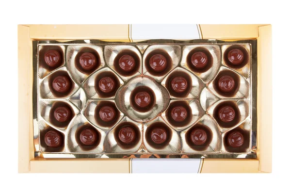 Caja con chocolates — Foto de Stock
