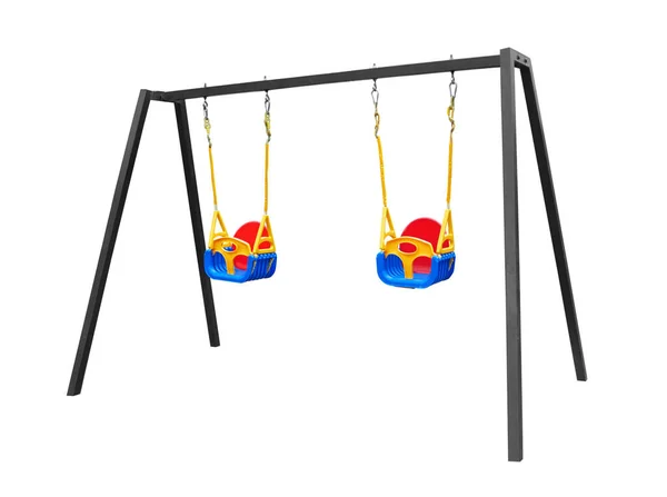 Child Swing Isolated White Background — Stock Photo, Image