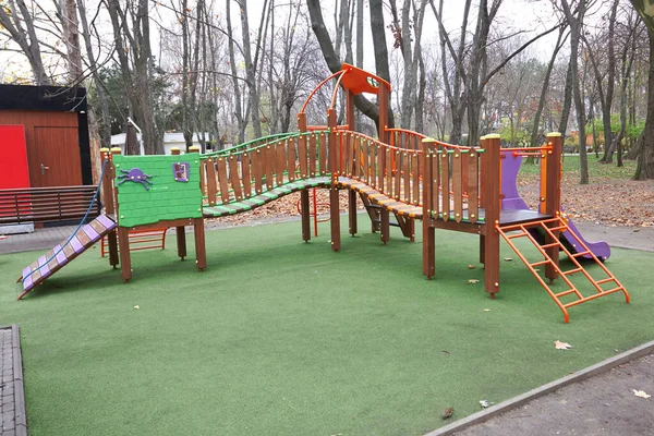 Children Playground Autumn Park — Stock Photo, Image