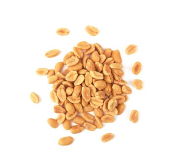 Beyaz bir arka plan üzerinde izole tuzlu fıstık