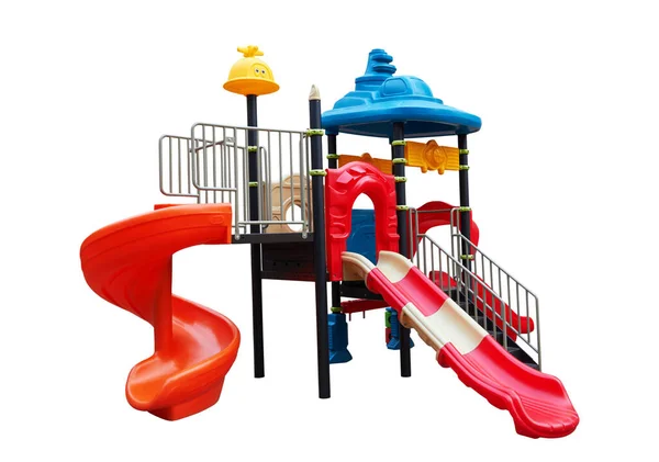 Playground Children Isolated White Background — Stock Photo, Image
