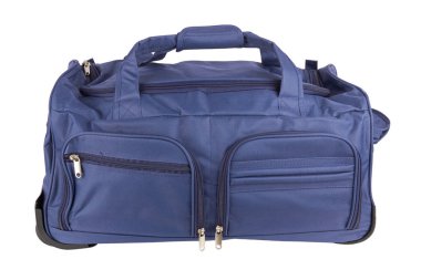 Beyaz bir arka plan üzerinde izole büyük bavul