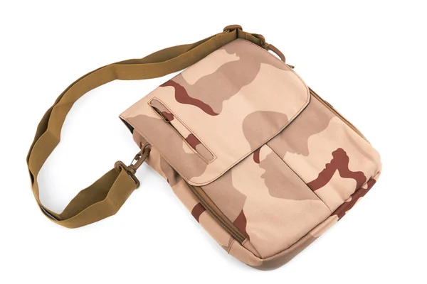 Shoulder Bag Military Isolated White Background — Photo