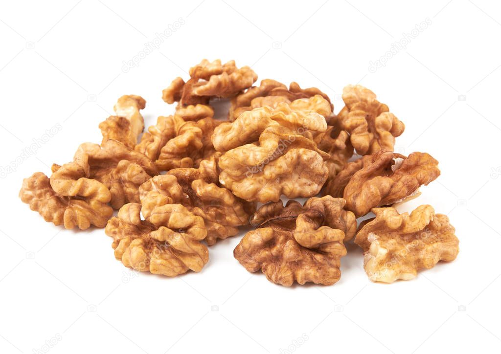 Walnuts  isolated on a white background