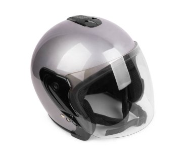 Plastik scooter beyaz arka planda izole edildi