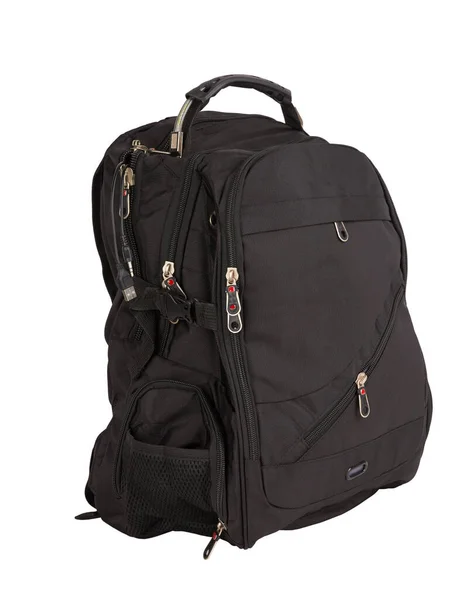 Big Backpack Travel Isolate White Background — Foto Stock