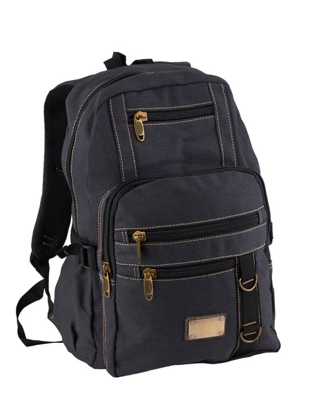 Big Backpack Travel Isolate White Background — Stock Photo, Image