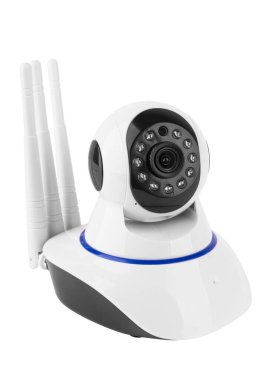 Camera television isolated on a white background