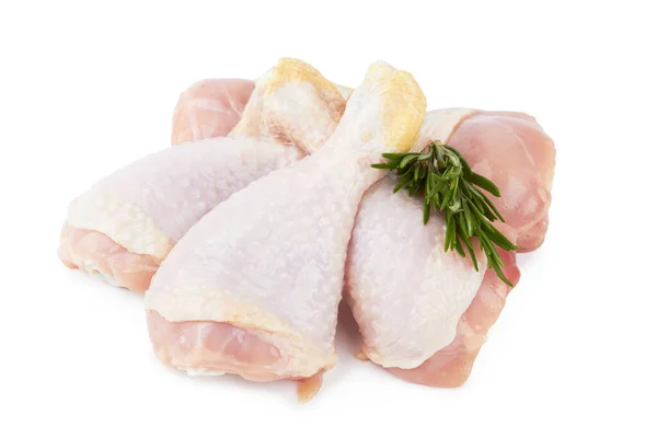 Chicken Legs Isolated White Background — Stock Photo, Image