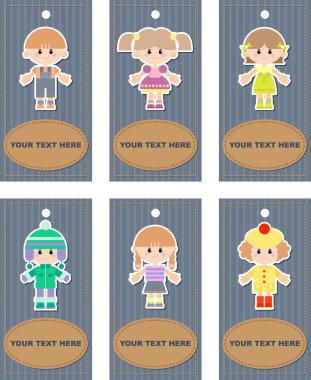 çocukları ile birlikte, Etiketler