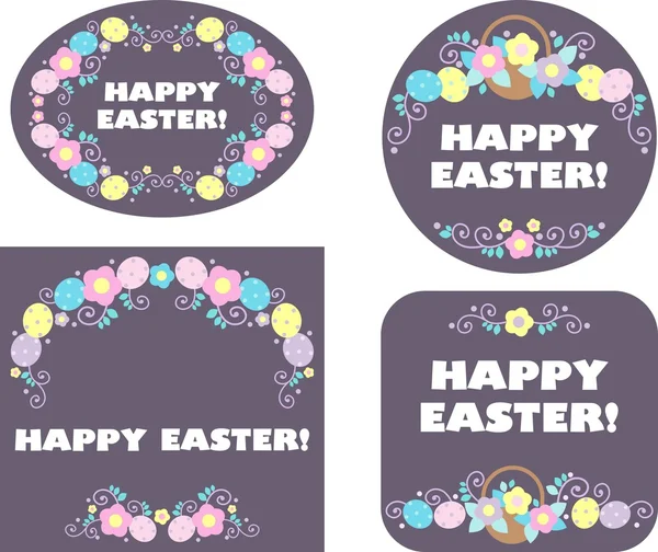 Easter labels and tag — Stock Photo, Image