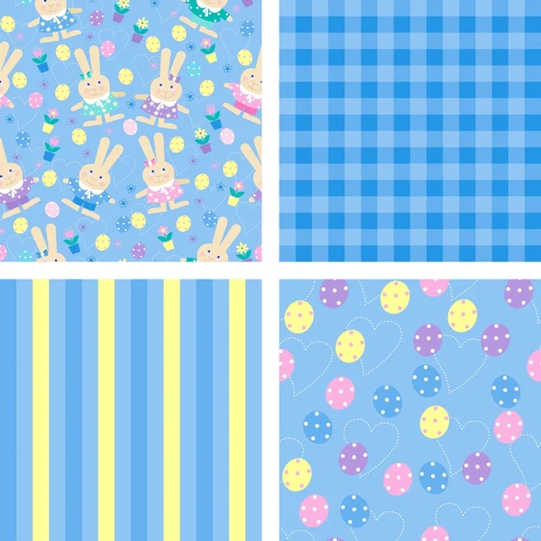 Seamless backgrounds for easter — Stock Photo, Image