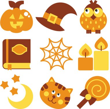halloween set illustration