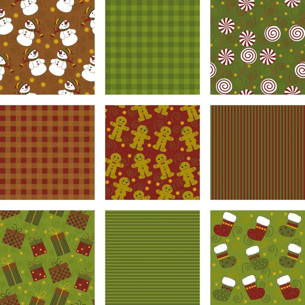 Set of backgrounds for scrapbooking, merry christmas — Stock Photo, Image