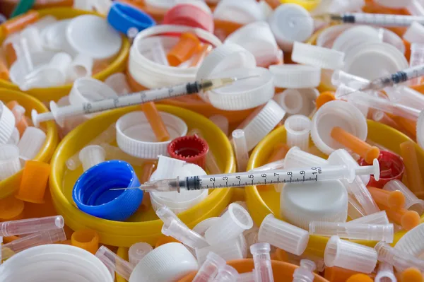 Medical plastic trash — Stock Photo, Image