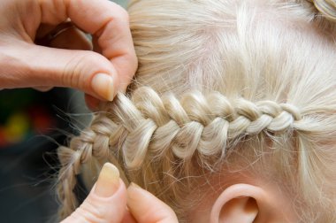 French braid clipart