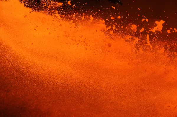 Outburst of boiling metal — Stock Photo, Image