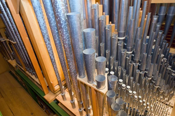 Orgel pijpen detail — Stockfoto