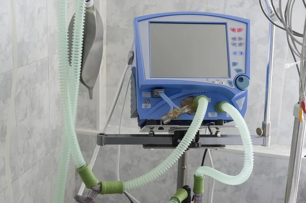 Attrezzature per la ventilazione del paziente in sala operatoria Foto Stock Royalty Free
