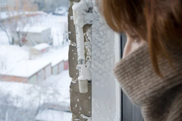 Extreme cold weather — Stock Photo, Image