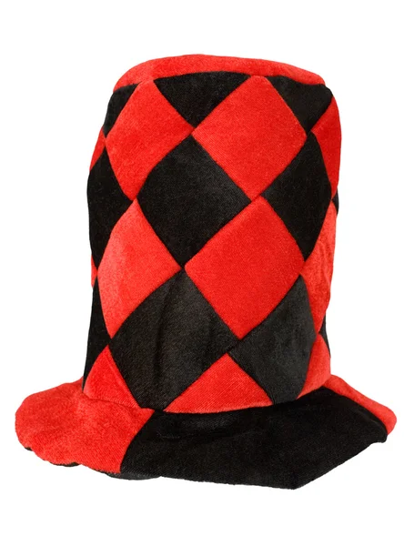 Sombrero de máscaras rojo y negro — Foto de Stock