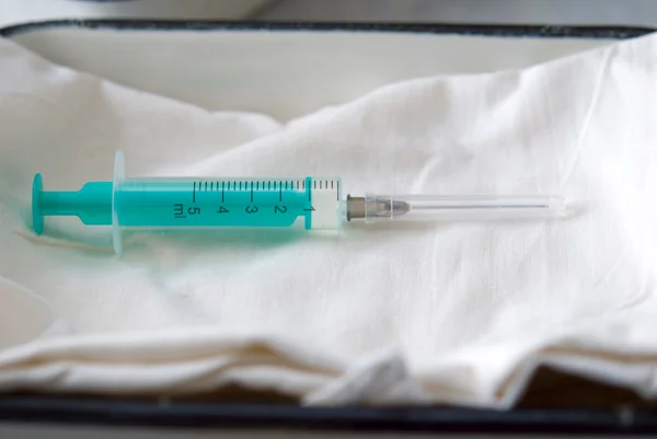 Syringe ready for use — Stock Photo, Image