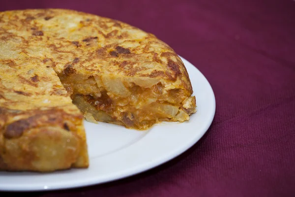 Spansk omelett Royaltyfria Stockfoton