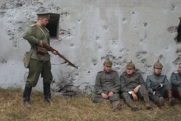 Немцы в плену у русских — стоковое фото