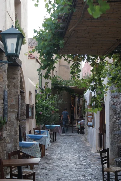 Rua em Monemvasia, Grecia Fotografia De Stock