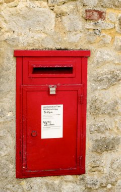 eski mektup kutu set taş.