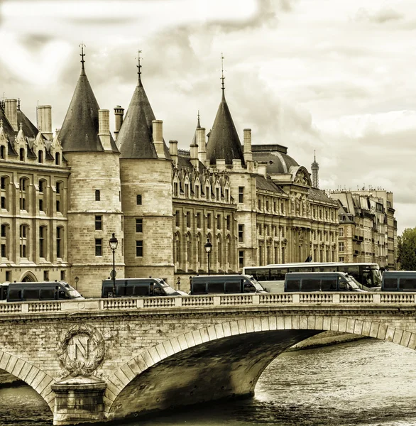 La Conciergerie Paris França Imagem De Stock