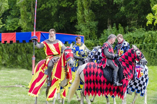 Tudor Knights Talking — Stock Photo, Image