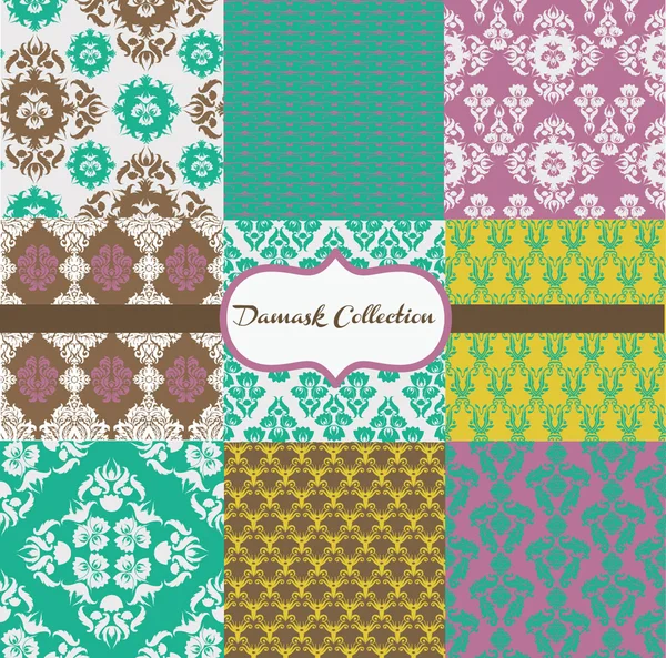 Damast collectie — Stockvector