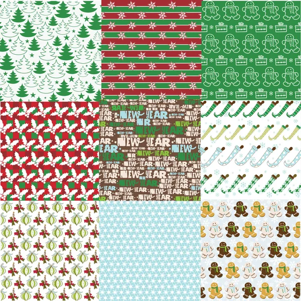 Collection of Christmas designs — Stock Vector