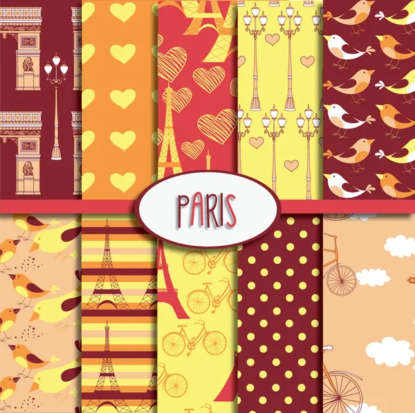 Coleção Paris Pattern —  Vetores de Stock