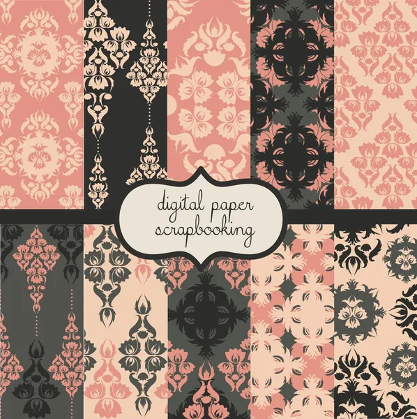 Set of vector paper for scrapbook Vector Graphics