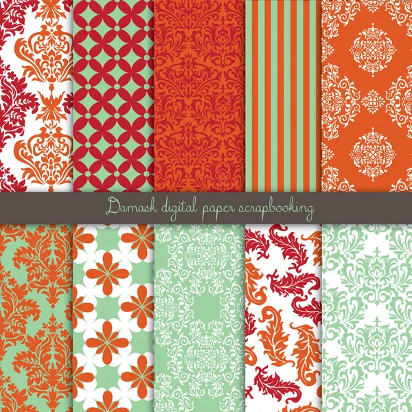 Set of vector paper for scrapbook Royalty Free Stock Illustrations
