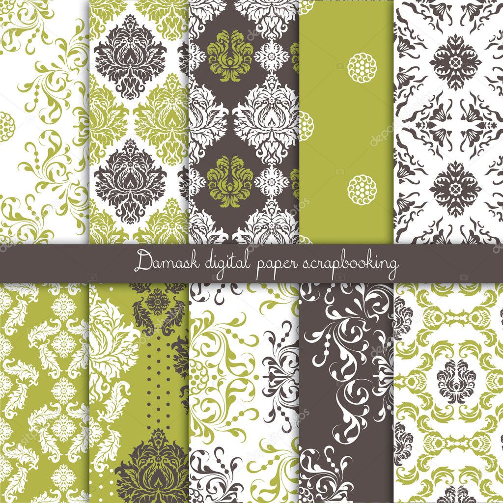 Set of vector paper for scrapbook