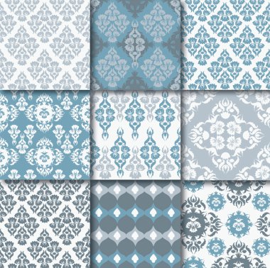 çeşitli retro desenleri