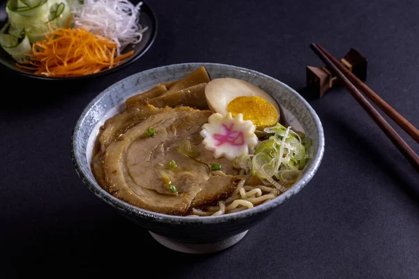 stock image Japanese noodles ramen (Shoyu Chashu Men)