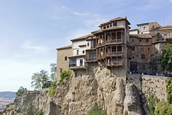 A függő házak, Cuenca, Spanyolország — Stock Fotó